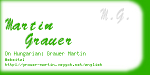 martin grauer business card